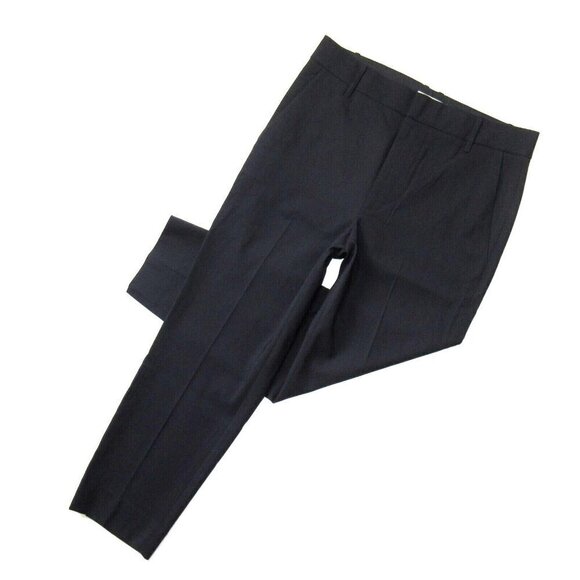 NWT Vince Tapered Crop Trousers in Coastal Blue Stretch Wool Ankle Pants 12 $335 - Picture 1 of 5